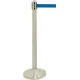 Sperrebånd Securit Gulv 2,1m Blått bånd, Stål stolpe