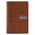 Menymappe Ruga A4, Brunt Lær