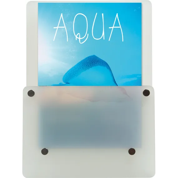 Brosjyreholder Akryl, Transparent, Bord, A4