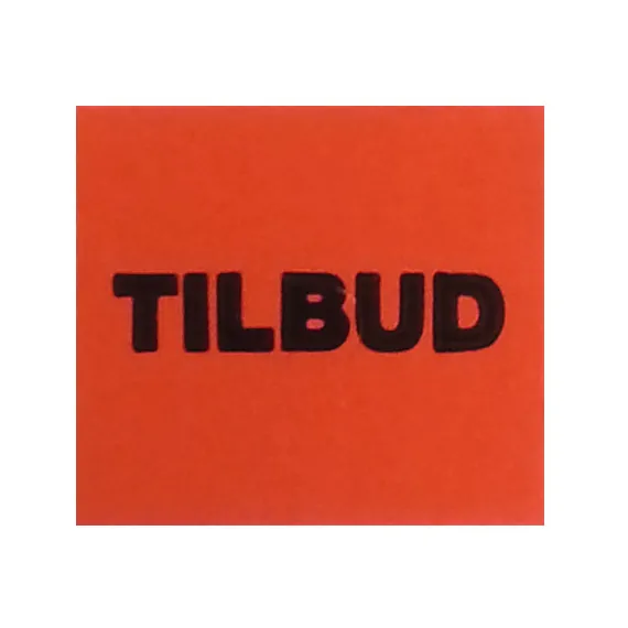 Fluoretikett Blitz Duo 16x18 - Rød Avtakbar (TILBUD)