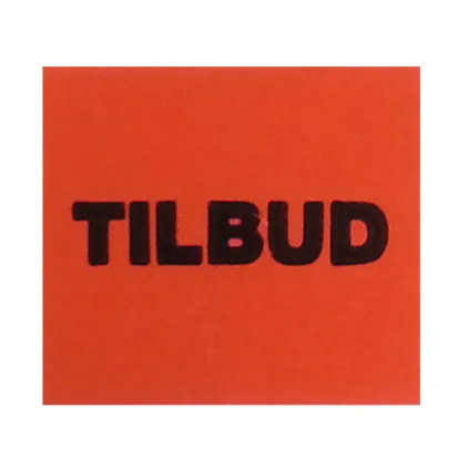 Fluoretikett Blitz Duo 16x18 - Rød Avtakbar (TILBUD)