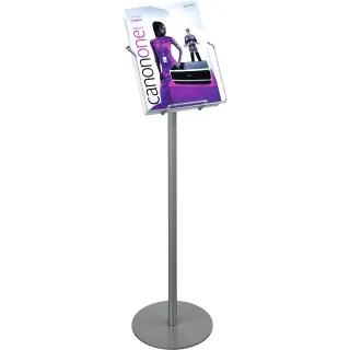 Brosjyreholder Vision A4,Sølvgrå