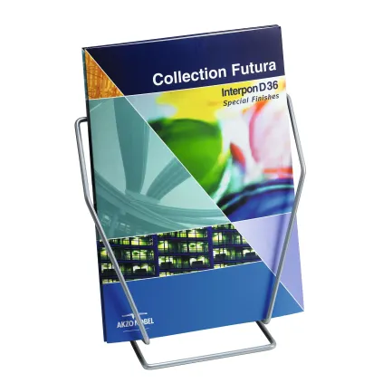 Brosjyreholder Bord,Solo,A4,Sølvgrå