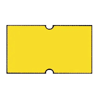 Fluoretikett Jolly 21x12 - Gul Permanent