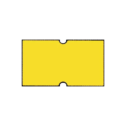 Fluoretikett Jolly 21x12 - Gul Permanent