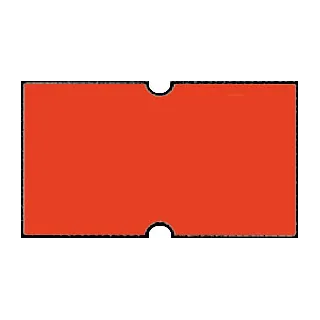 Fluoretikett Jolly 21x12 - Rød Permanent