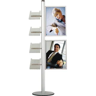 Brosjyrestativ Multistand 18, 2x(50x70)+4xA4