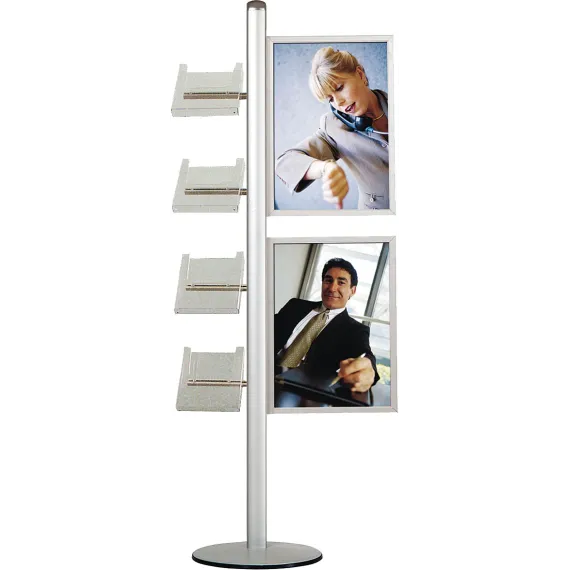 Brosjyrestativ Multistand 18, 2x(50x70)+4xA4