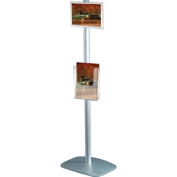 Brosjyrestativ Multistand 42,A4,enkelsidig,liggende,1xA4 akrylhylle