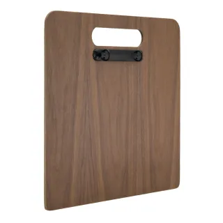 Menyplate A4, liggende med ringmekanisme, Valnøtt