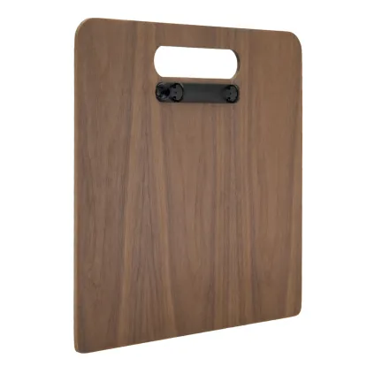 Menyplate A4, liggende med ringmekanisme, Valnøtt