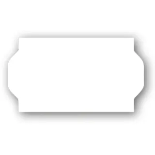 Etikett 22x16 - Hvit Avtakbar