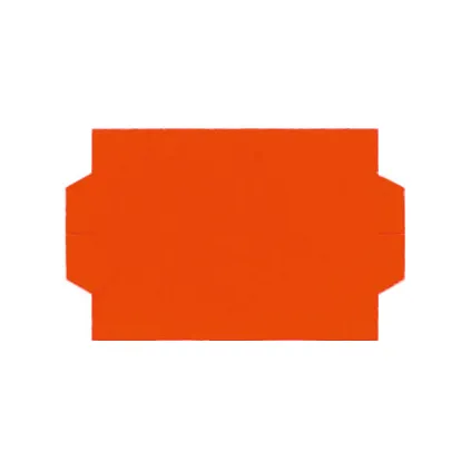 Fluoretikett 26x16 - Rød Fryselim