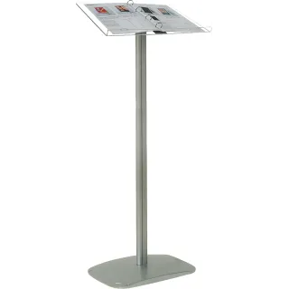 Meny- / Brosjyreholder m/ 4 rings mekanisme, akryl plate