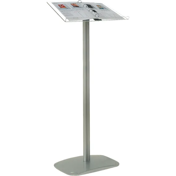 Meny- / Brosjyreholder m/ 4 rings mekanisme, akryl plate