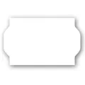 Etikett 26x16 - Hvit Fryselim