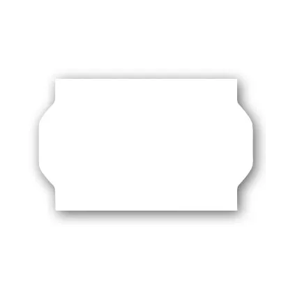 Etikett 26x16 - Hvit Avtakbar