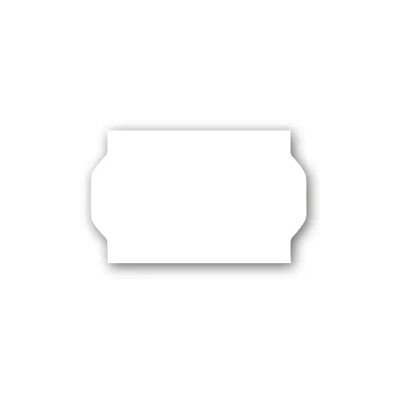 Etikett 26x16 - Hvit Permanent