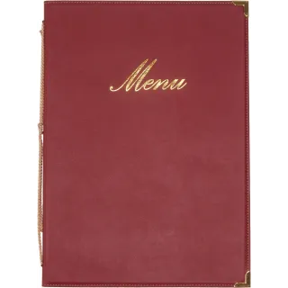 Menymappe Classic A5 Vinrød