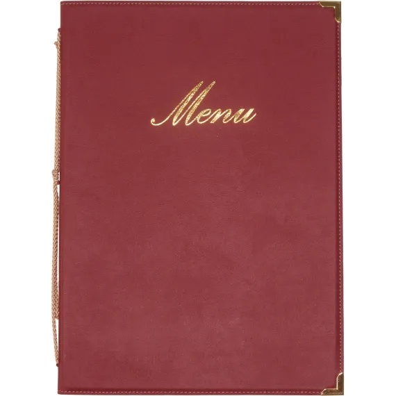 Menymappe Classic A5 Vinrød