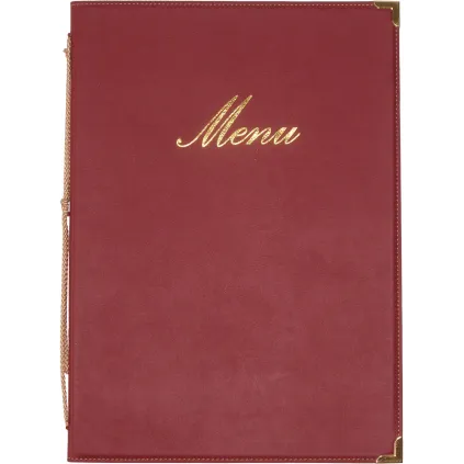 Menymappe Classic A5 Vinrød