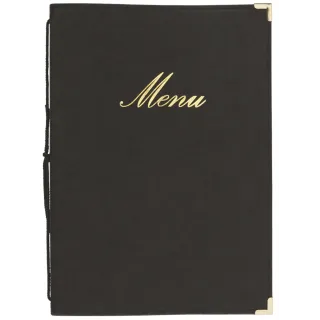 Menymappe Classic A4 Sort