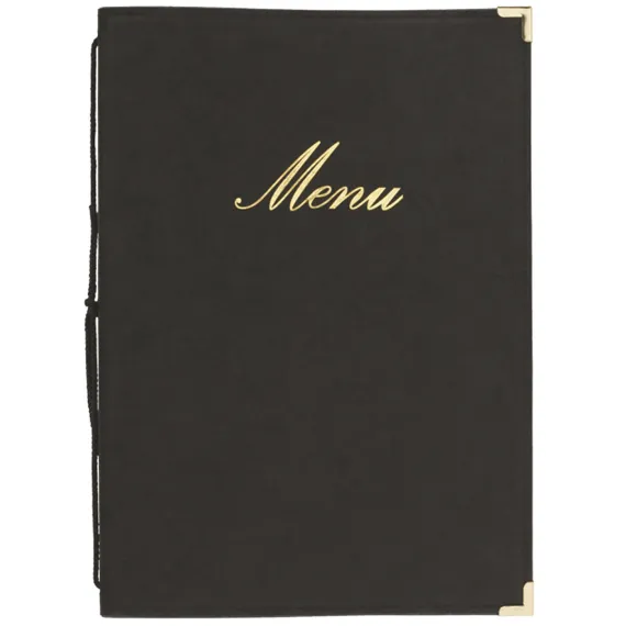 Menymappe Classic A4 Sort