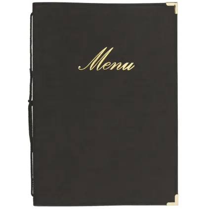 Menymappe Classic A4 Sort