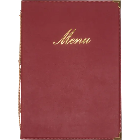 Menymappe Classic A4 Vinrød