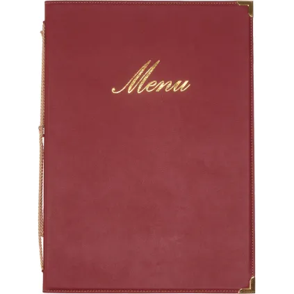 Menymappe Classic A4 Vinrød