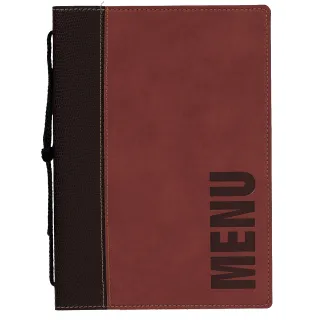 Menymappe Trendy A4 Vinrød