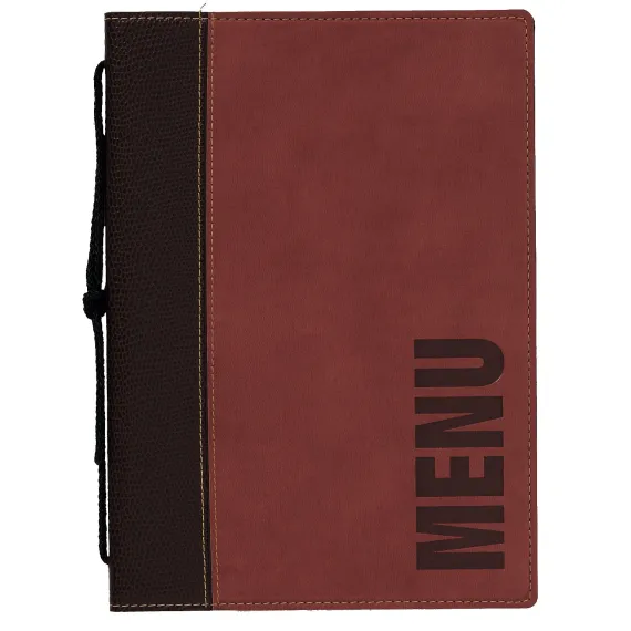 Menymappe Trendy A4 Vinrød