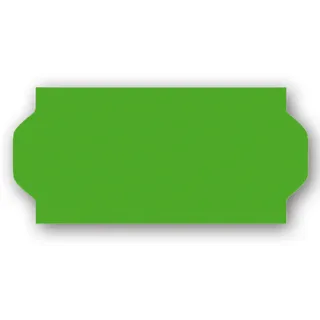 Fluoretikett 26x12 - Grønn Permanent