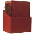 Menymappe Classic A4,Vinrød,20 stk i oppbevaringsboks