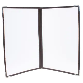 Menymappe Crystal 4xA4,dobbel