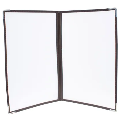 Menymappe Crystal 4xA4,dobbel