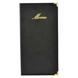 Menymappe Classic Lang,Sort