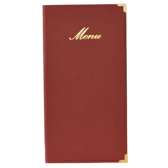 Menymappe Classic Lang,Vinrød