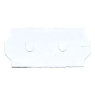 Etikett m/2 hull 26x12 - Hvit Permanent