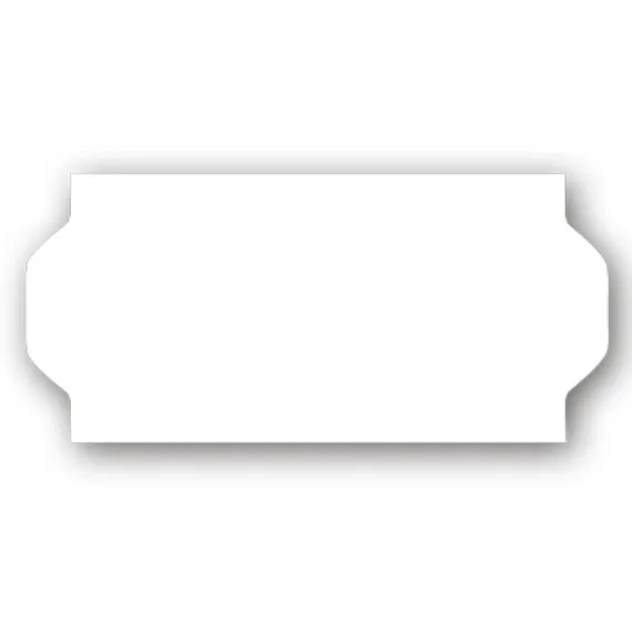 Etikett 26x12 - Hvit Avtakbar