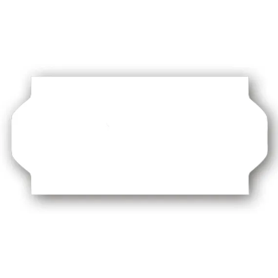 Etikett 26x12 - Hvit Permanent