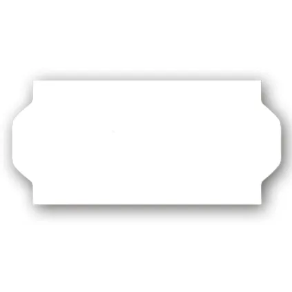 Etikett 26x12 - Hvit Permanent