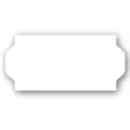 Etikett 26x12 - Hvit Permanent
