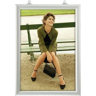 Plakatramme 2-sidig 50x70 Vertikal Slide-in