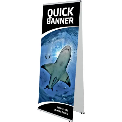 Quick Banner dobbelsidig 80x200cm