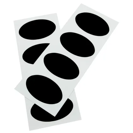 Etikett Blackboard Oval, 4,7x8cm, Selvklebende