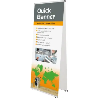 Quick Banner dobbelsidig 100x200cm