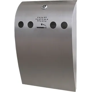 Askebeger Vegg,2,12 ltr, børstet stål