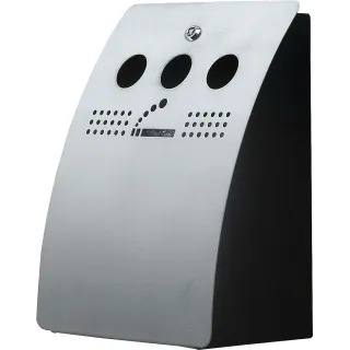 Askebeger Vegg,1,48 ltr, børstet stål