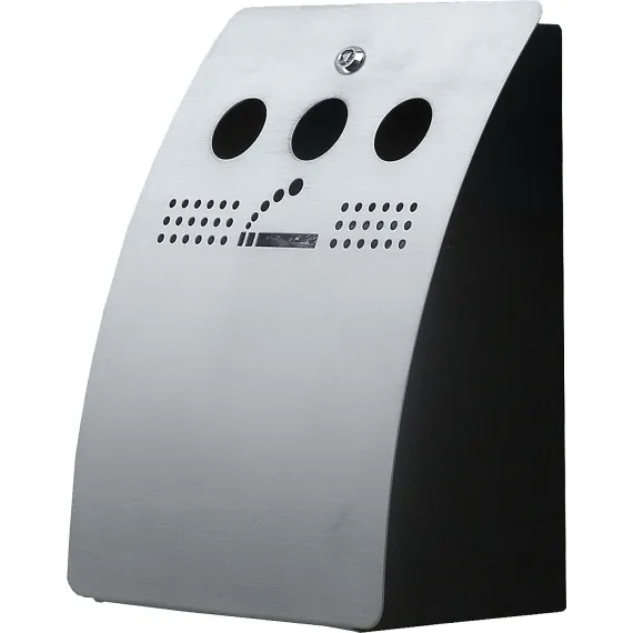 Askebeger Vegg,1,48 ltr, børstet stål